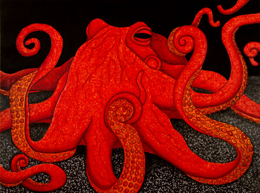 For The Octopus Lovers! Art Inspired By Nature.