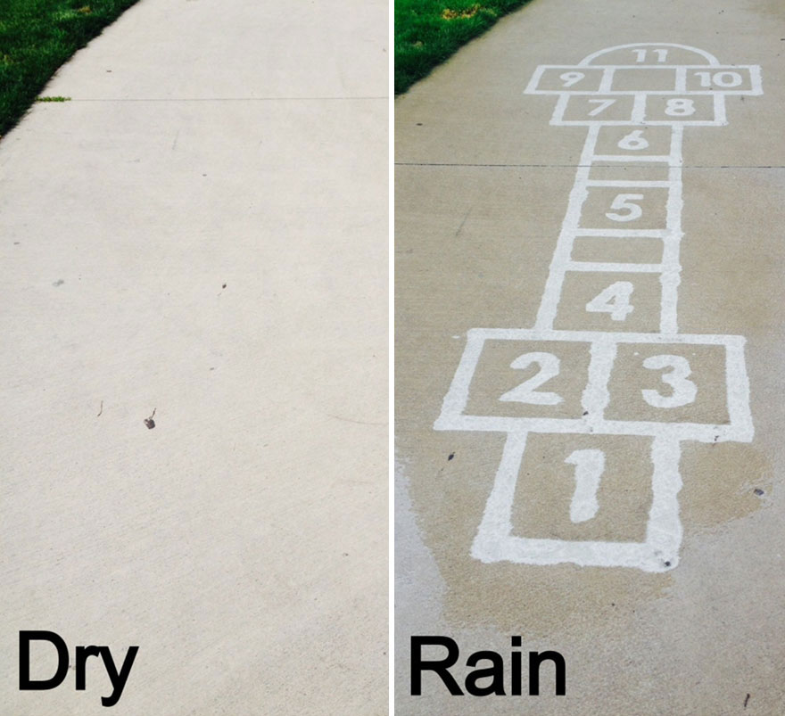 Rain-Activated Street Art, And How A Viral Video Can Change Your Life