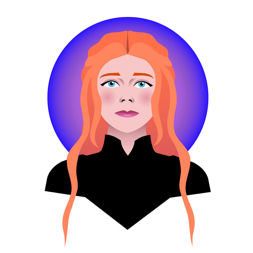 I Made These Game Of Thrones Head Icons Of The Lead Female Characters