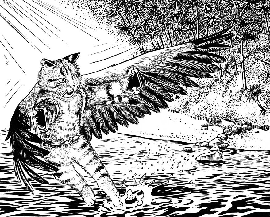 I'm Working On A Graphic Novel Called "flying Mau Cat"