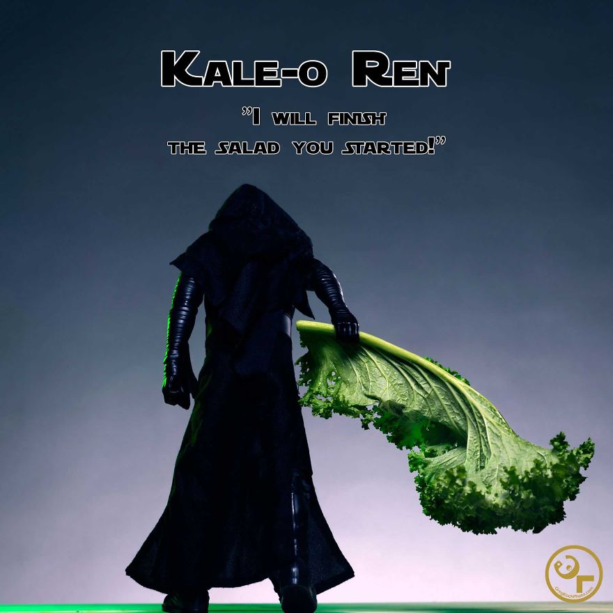 Kylo Ren + Kale = Kale-o Ren