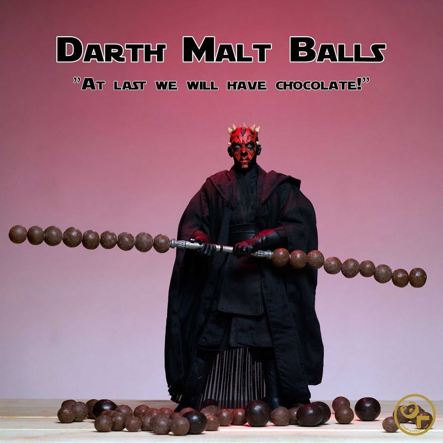 Darth Maul + Malt Balls = Darth Malt Balls