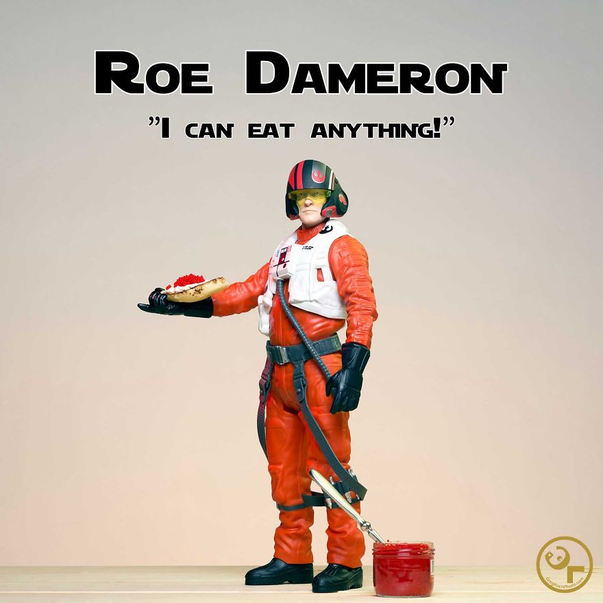 Poe Dameron + Fish Eggs = Roe Dameron