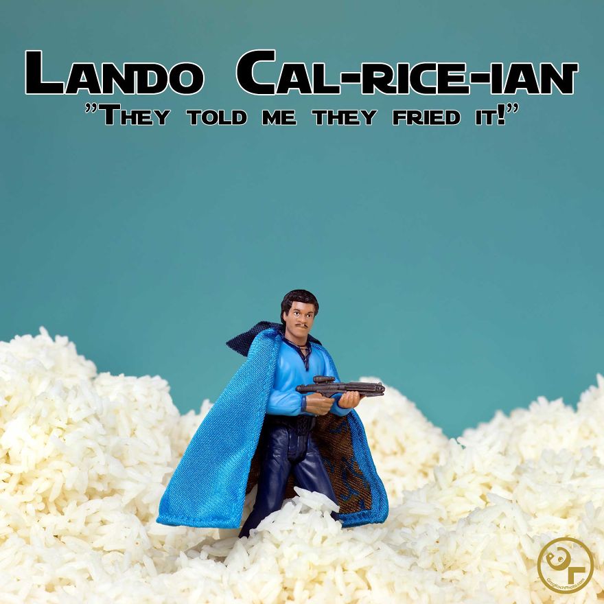Lando Calrissian + Rice = Lando Cal-rice-ian
