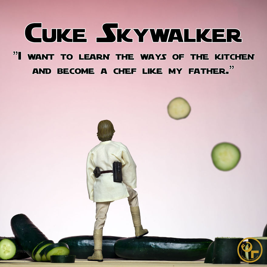 Luke Skywalker + Cucumbers = Cuke Skywalker