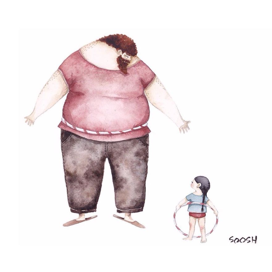 Heartwarming Illustrations About The Love Between Dads And Their Little Girls