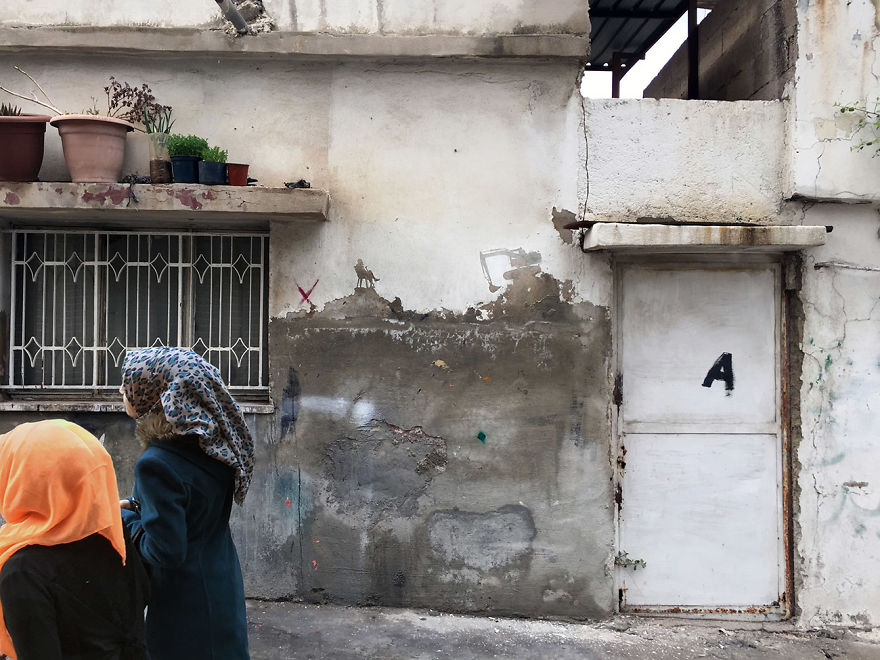 Peeling Off Old Paint To Tell Stories Of Palestinian Refugees
