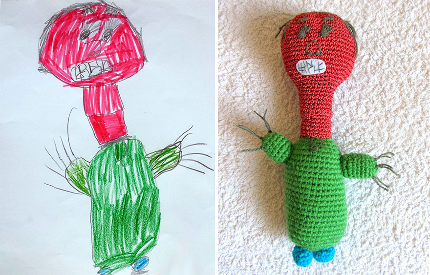 I Crochet Toys From Children Drawings