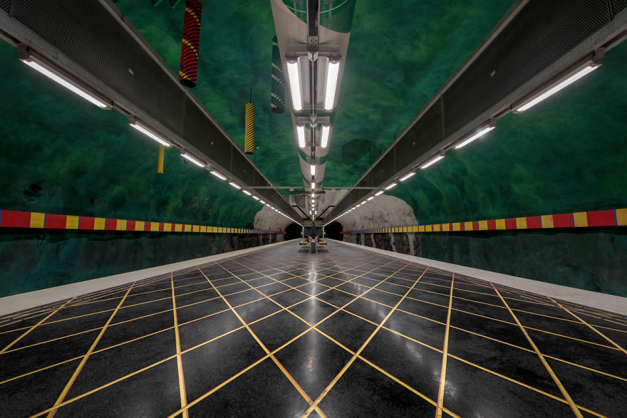 I Explored The Depths Of Stockholm To Capture Some Of The Coolest Metro Stations In The World