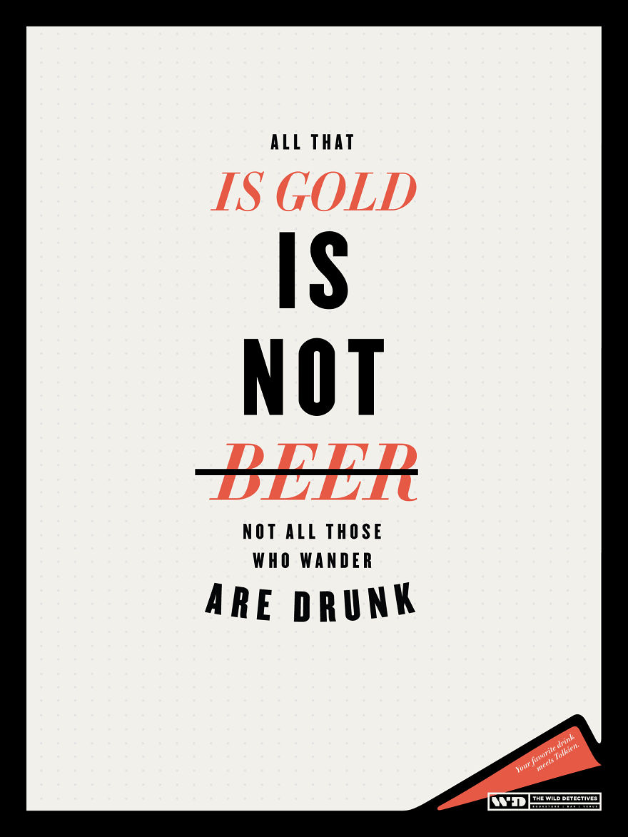 This Bookstore Combined Literature And Alcohol In A Very Funny Series Of Posters