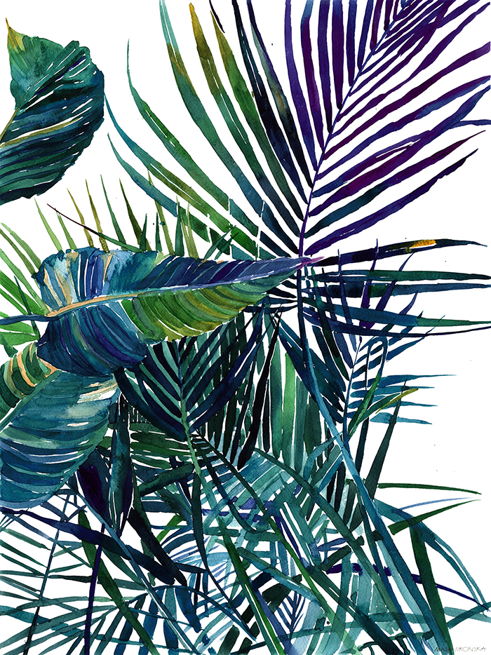 My Sister Painted Colourful Watercolour Jungle