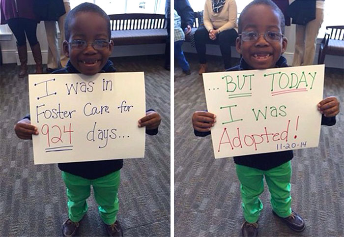 70 Heartwarming Pics Of Children Who Were Just Adopted