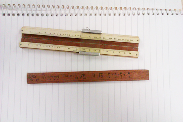 I Found These Handwritten Formulae On The Back Of The Slider Of My Mini Slide-rule
