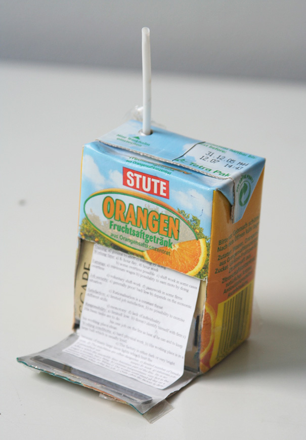 Cheat Sheet In A Juice Box