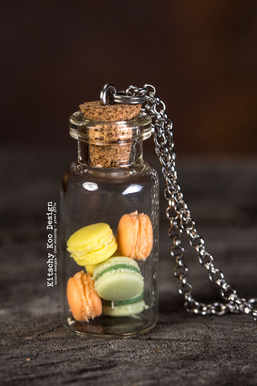 I Create Miniature Food Necklaces