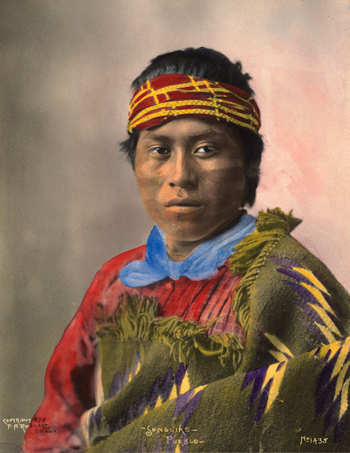 “Songlike”, A Pueblo Man, 1899. Photo By F.a. Rinehart