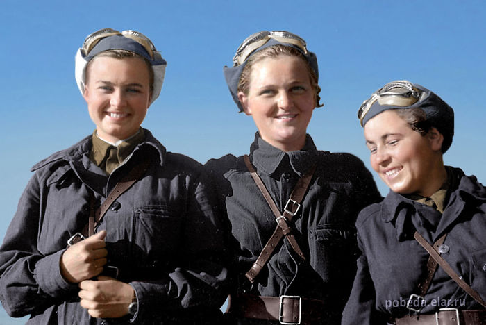 Natalia Meklin (kravtsova), Sofia Burzaeva, Polina Gelman, 1943