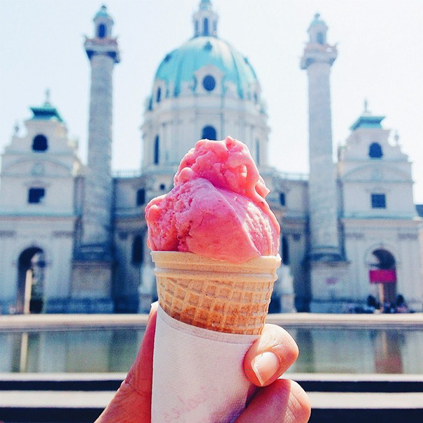 Strawberry Ice Cream, Austria