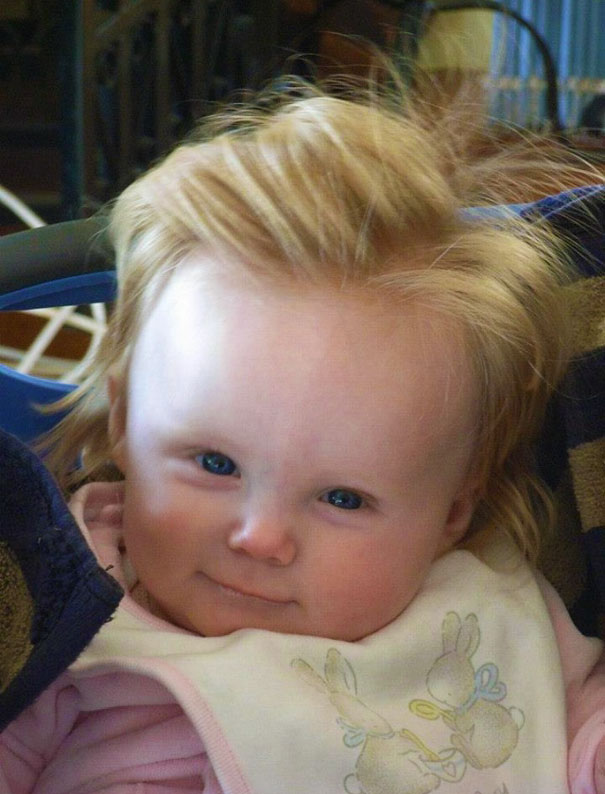 My Friends Baby Was Born With Conan Hair!