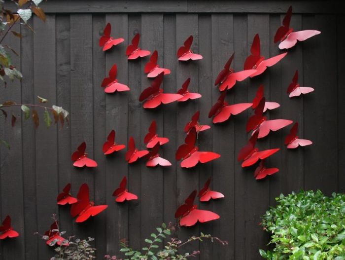 Butterfly Fence Decor
