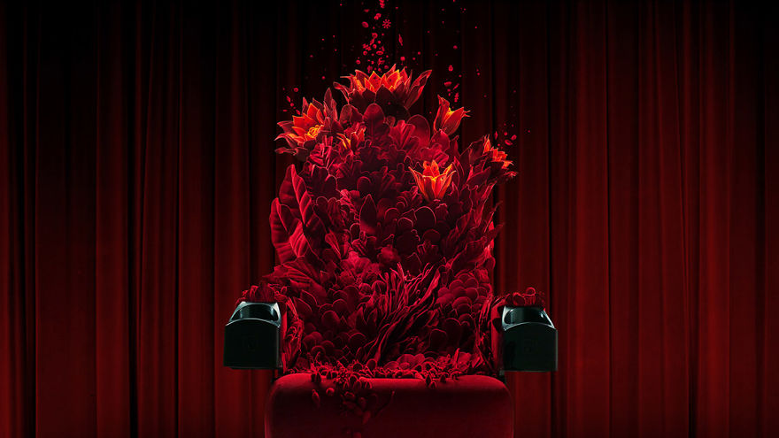 I Brought A Regular Movie Theater Chair To Life By Making It Bloom