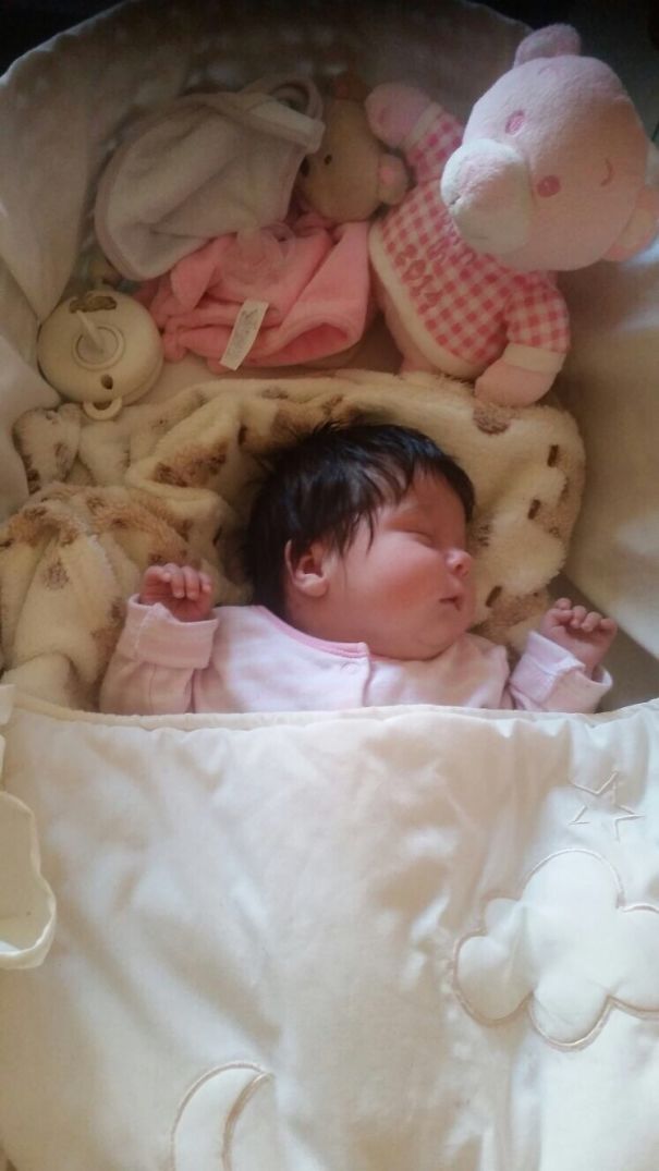 My Lil Girl At A Couple Of Days Old