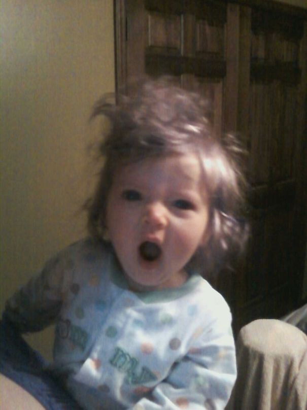 7 Months Old With Bed Head!