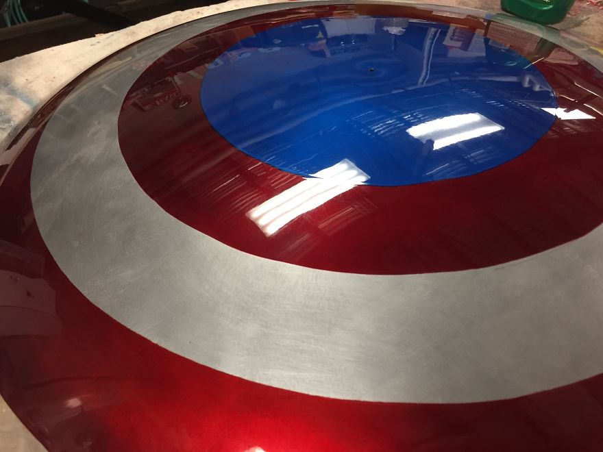 I Made A Captain America Shield From A Sled I Made A Captain America Shield From A Sled