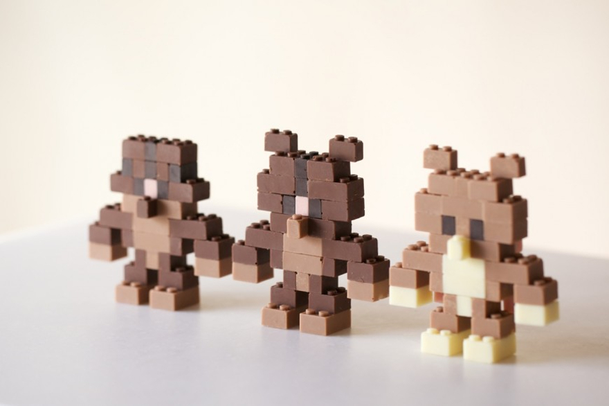 Chocolate Lego Bricks By Akihiro Mizuuchi