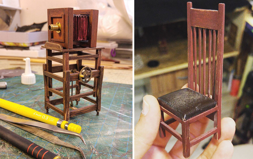 I Built A Miniature 1900s Photo Studio In Honor Of An Old Photographer