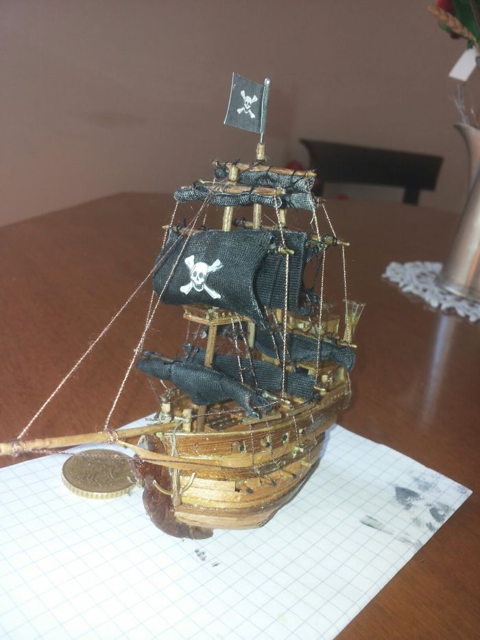 My Dad Builds Amazing Ships Out Of Nutshells