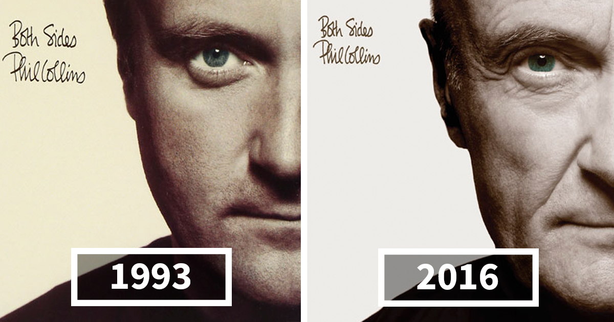 Phil Collins Recreates All His Original Album Covers With His Older Self For The 16 Reissues Bored Panda