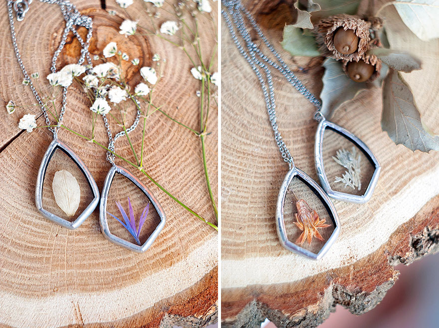 Artist Preserves The Beauty Of Nature In Pressed Glass Jewelry