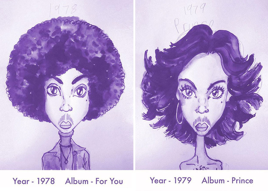 Prince's Hair Styles From 1978 To 2013 | Bored Panda