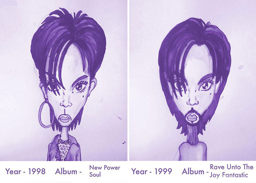 Prince's Hair Styles From 1978 To 2013