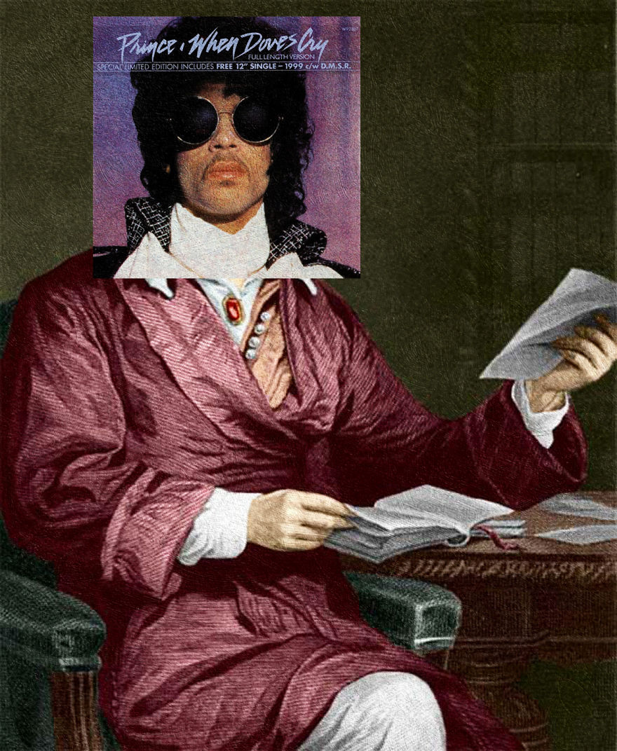 I Combined Prince’s Album Covers With Classical Paintings As A Tribute