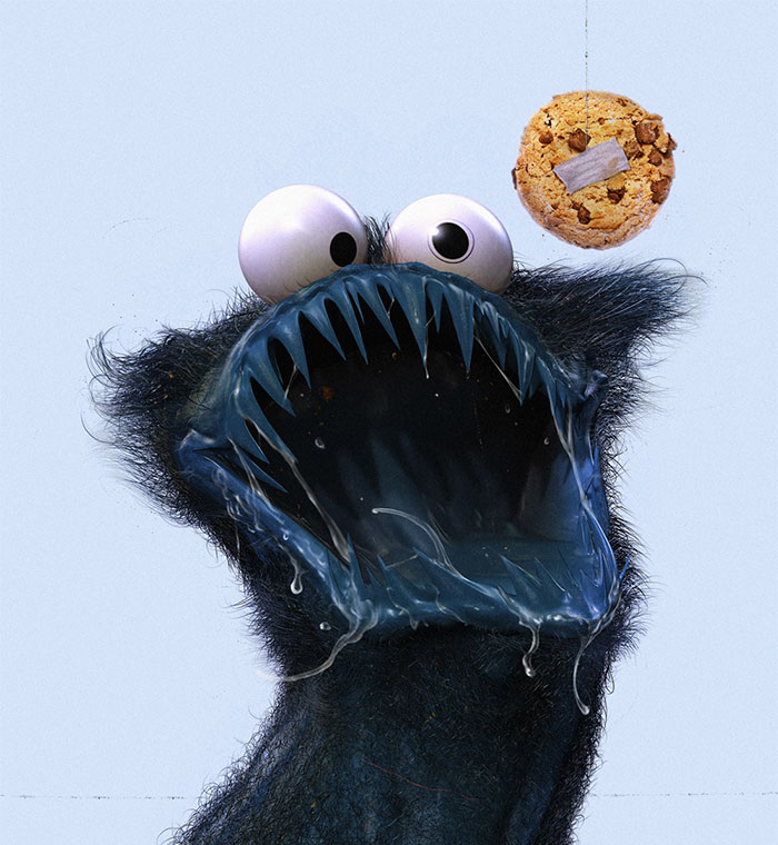 Cookie Monster From Sesame Street