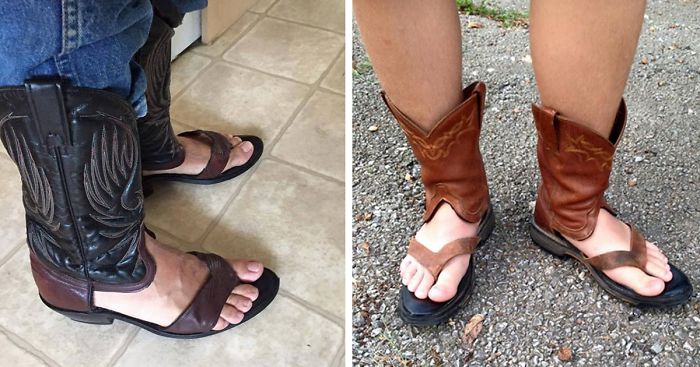 cowboy boot sandals