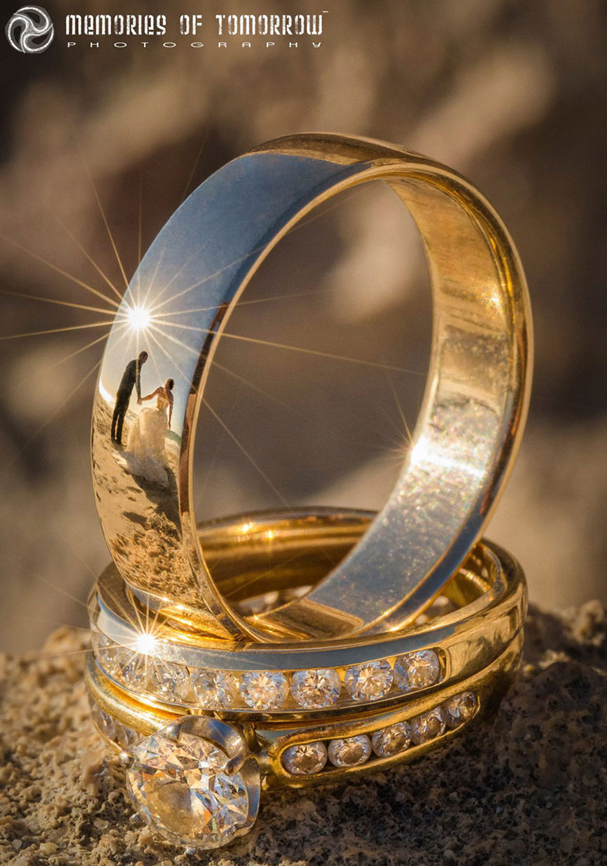 Self-Taught Photographer Finds Unique Way To Shoot Weddings... Reflected On Rings