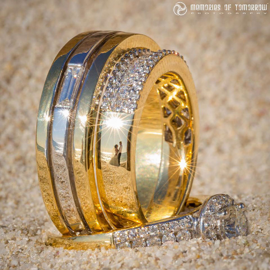 Self-Taught Photographer Finds Unique Way To Shoot Weddings... Reflected On Rings