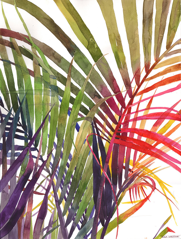 Tropical Watercolor Jungle By Maja Wrońska