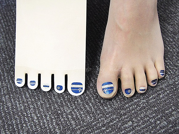 Stockings With Pre-Painted Toenails Are The Latest Craze In Japan
