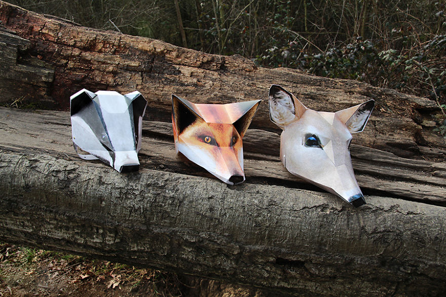 I Quit My Job As An Architect To Design These Eco-Friendly Folding Animal Masks