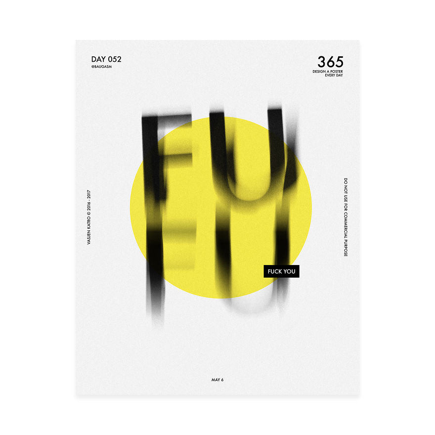 I Challenged Myself To Design A Poster Every Day For 1 Year.