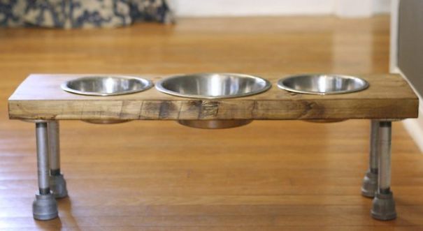 Easily Make An Elevated Dog Feeder Easily Make An Elevated Dog Feeder