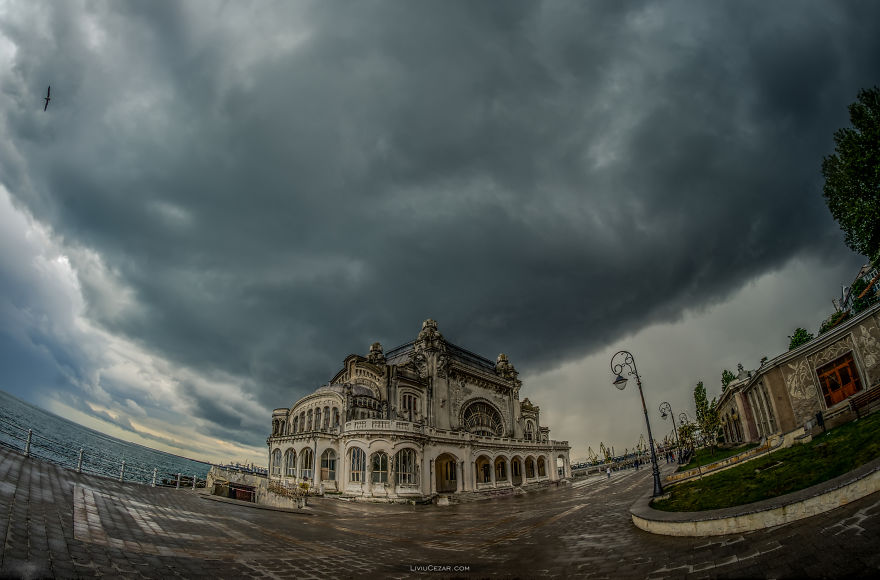 12 Dramatic Pictures Of Black Sea Coast And Old Casino Building In Romania
