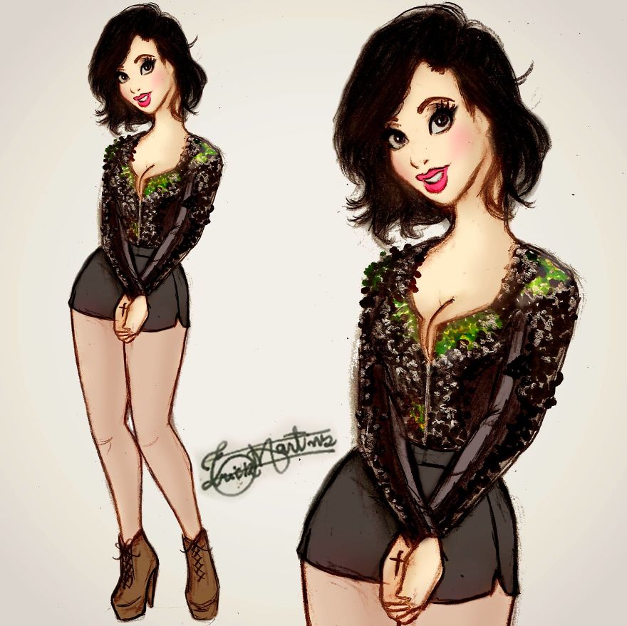 Brazilian Artist Made Crossovers Between Pop Stars And Disney Characters
