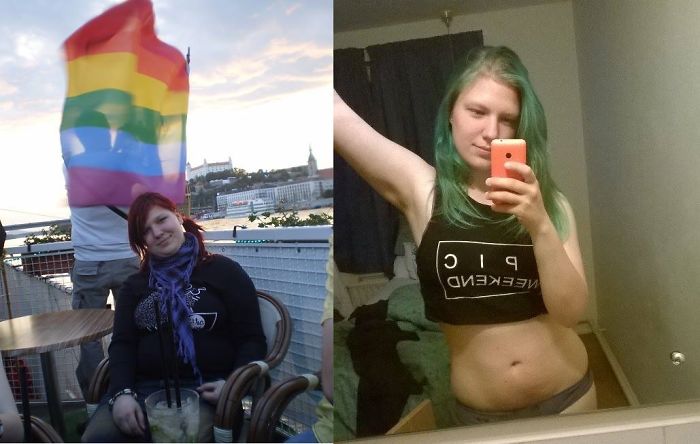 15 Vs 21 Years Old. Lots Of Struggle, And I'm Not Done Yet, But Feeling Healthy Rules.