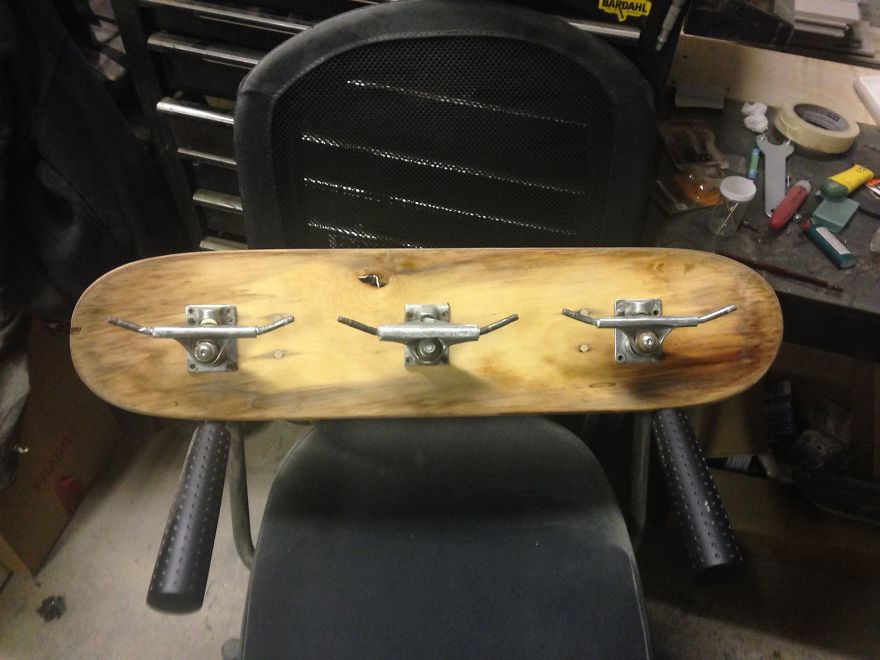 I Create Unique Designs Using Old Skateboards