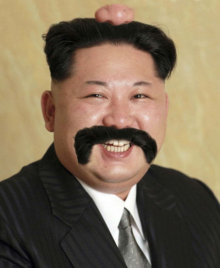 Kim Double Moustache-on
